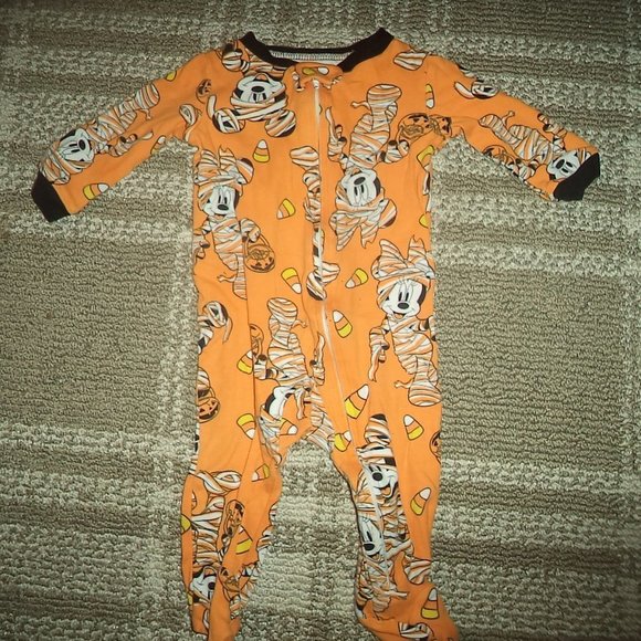 CLOTHES LOT HALLOWEEN OUTFITS DISNEY FOOTIES BODYSUITS-INFANT GIRLS SIZE 3-6 MO. - Picture 3 of 5